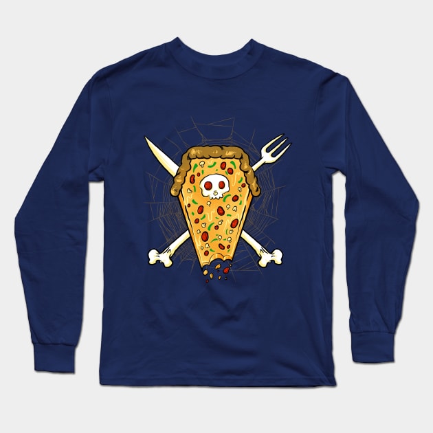 dead of pizza Long Sleeve T-Shirt by spoilerinc